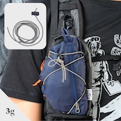 X-PAC製登山スマホポーチ用バンジーコード＆コードロック