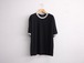 EVCON” FOOTBALL RINGER TEE BLACK”
