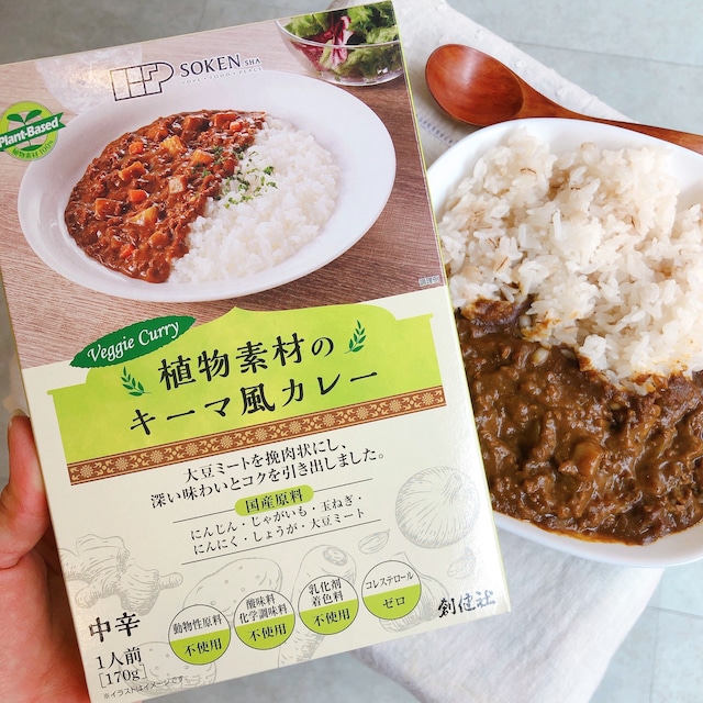 植物素材のキーマ風カレー