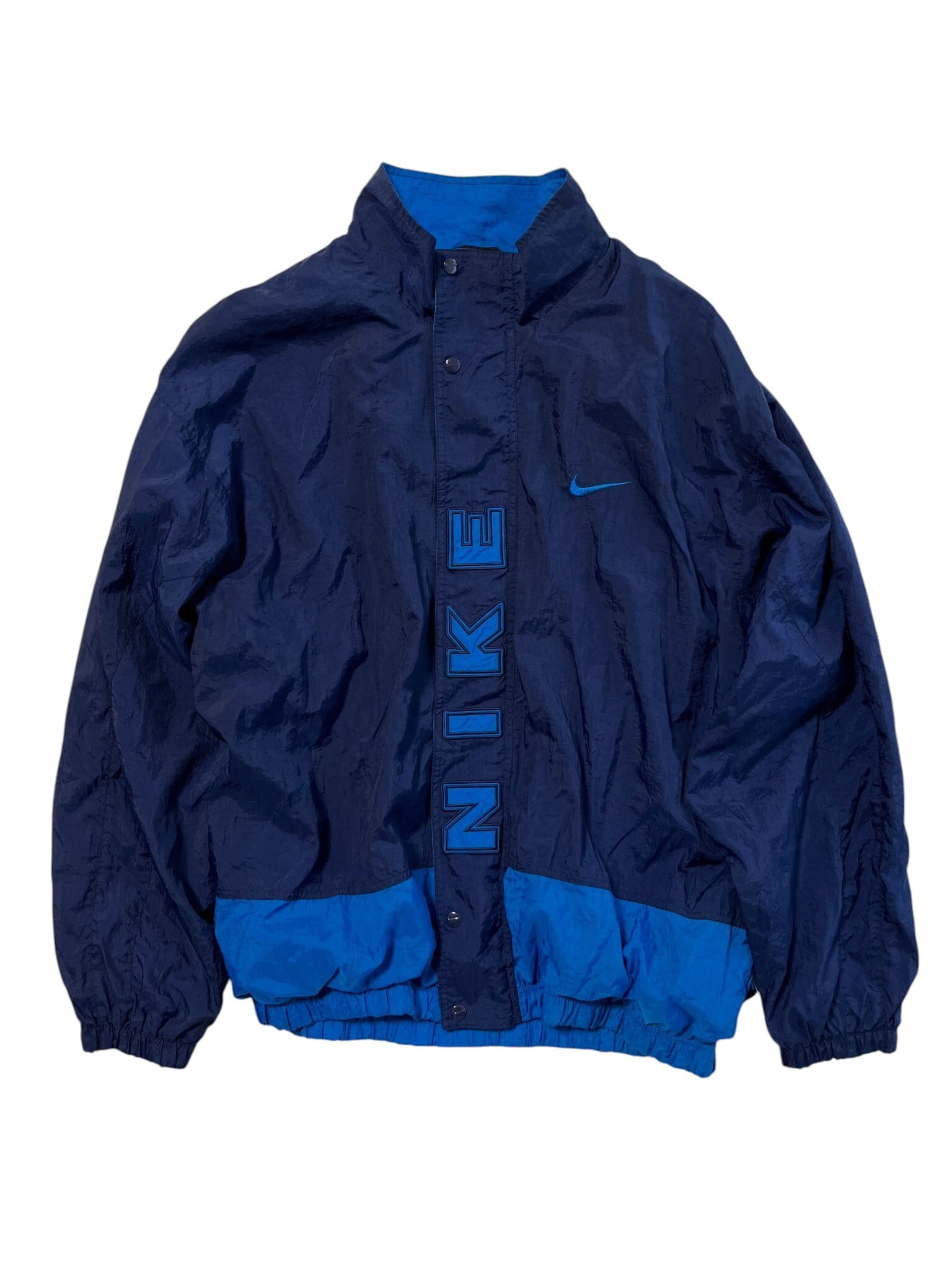 90s NIKE/Anorak Nylon Hoodie/銀タグ/M/アノラックナイロンパーカー