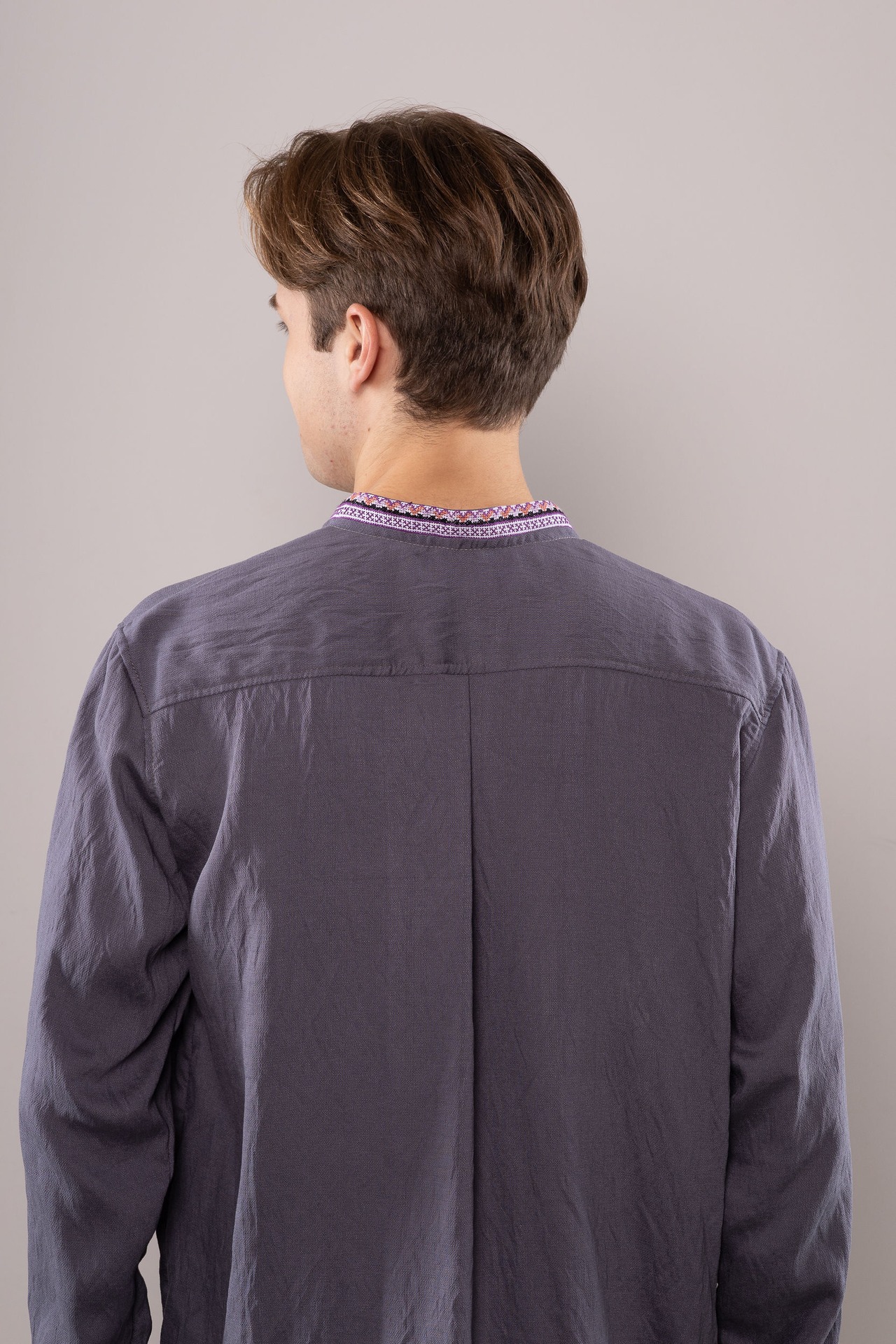 ウクライナ刺繍ヴィシヴァンカ（国章）クロスステッチ手刺繍　XLサイズ　メンズ - 12