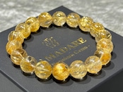 No.1903【SS】ゴールドルチルクォーツブレスレット