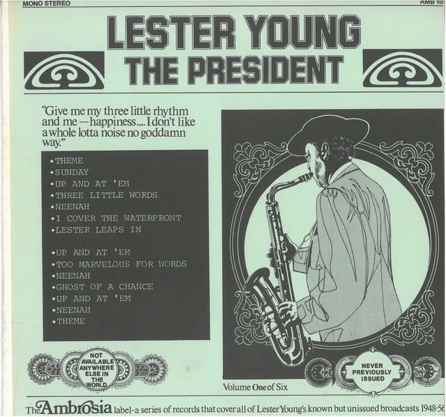 LESTER YOUNG / THE PRESIDENT VOLUME ONE OF SIX (LP) USA盤