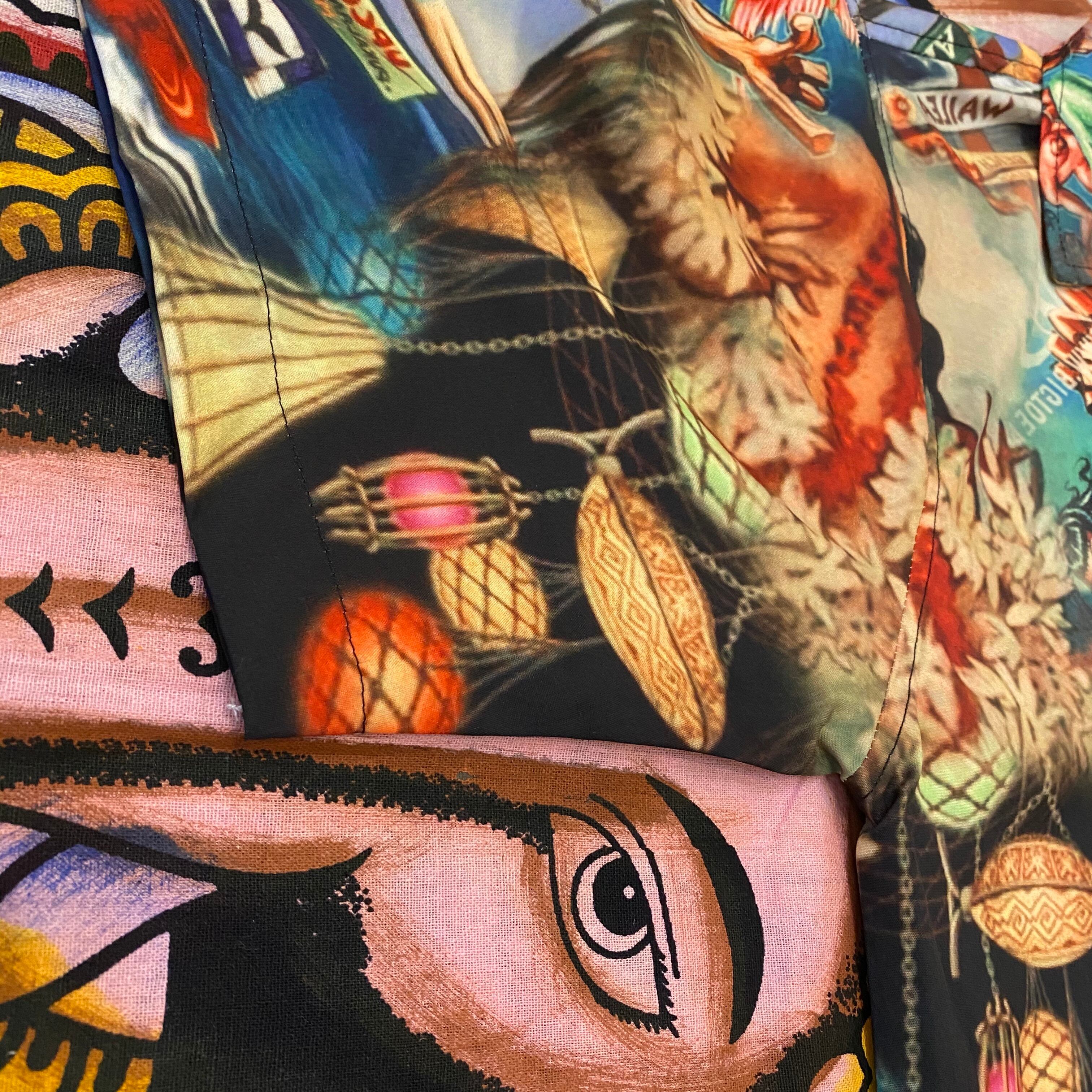 ティキとフラガールのハワイアンアロハシャツ | curiosities okinawa