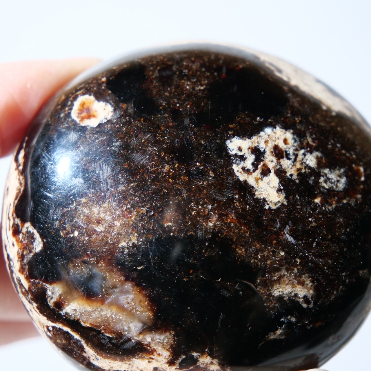 ブラック オパール / パーム パームストーン 握り石【2】