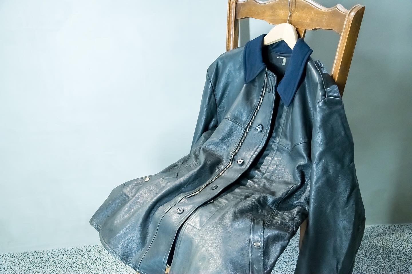 50年代ヴィンテージ スウェーデンレザーカーコート | NOUVEL des HIOC