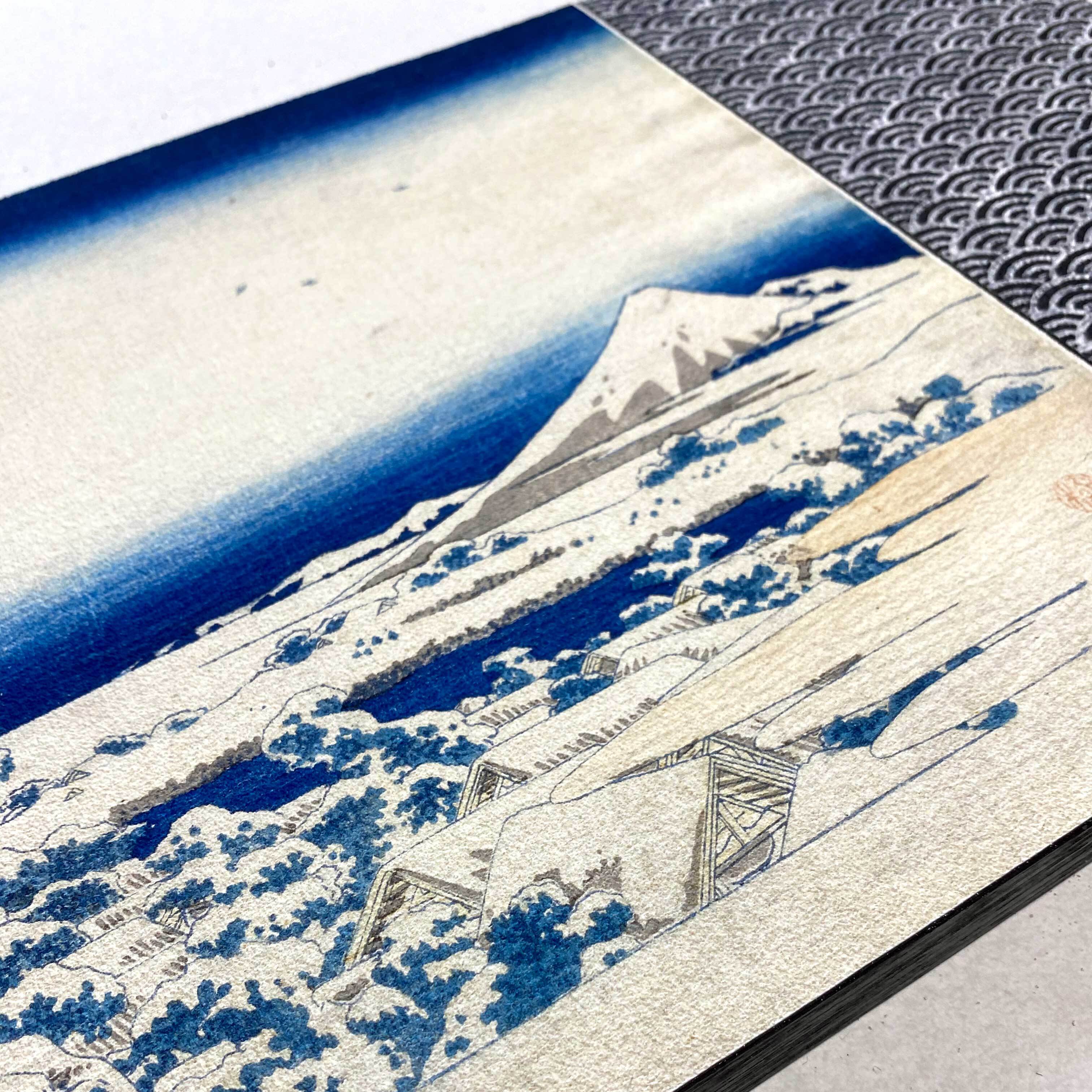 冨嶽三十六景 磯川雪ノ旦 葛飾北斎 アートパネル 600✖︎260 | アート