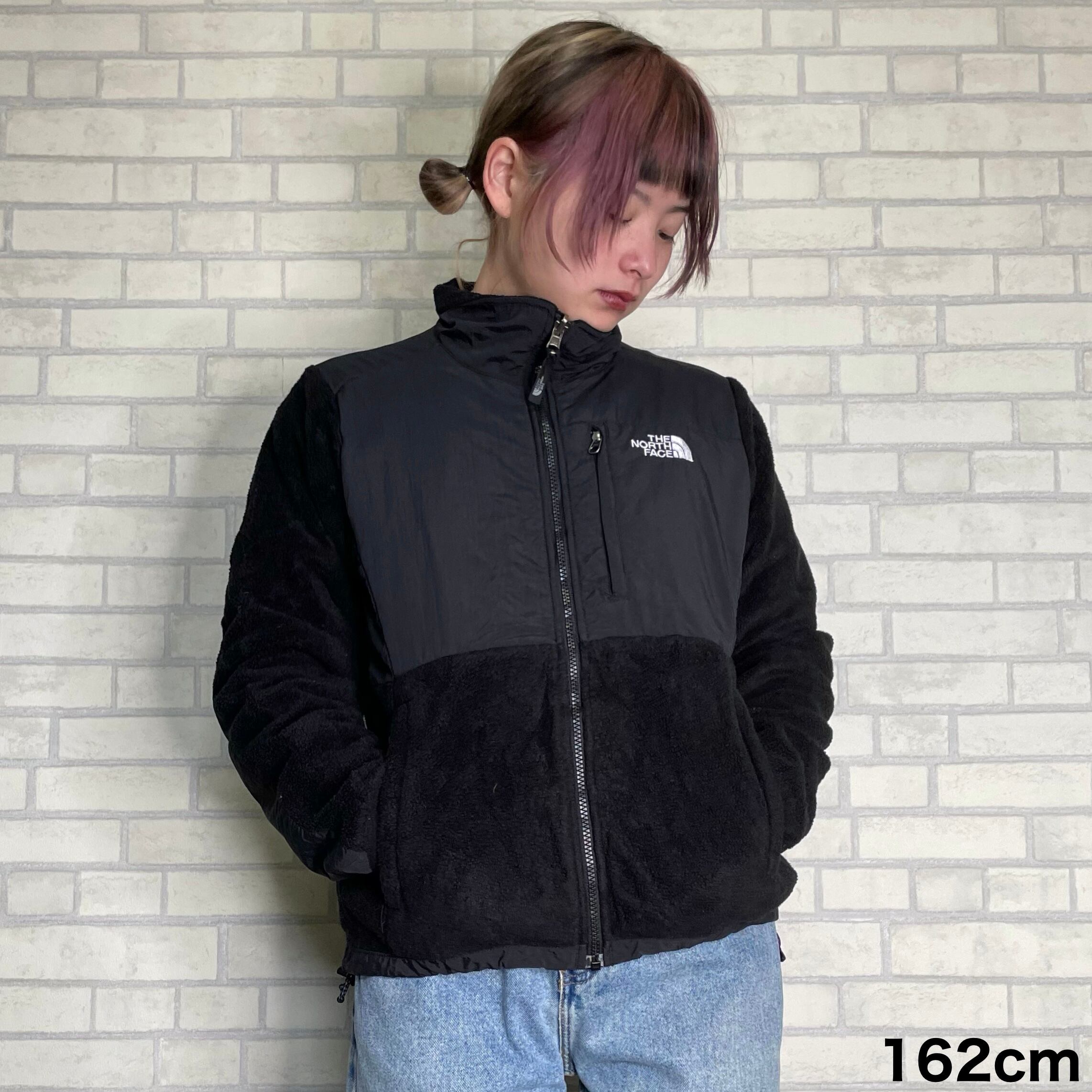 THE NORTH FACE フリースジャケット M ブランド刺繍入り フルジップ 