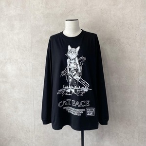 Cat face  L/S T-shirt【ouija board】