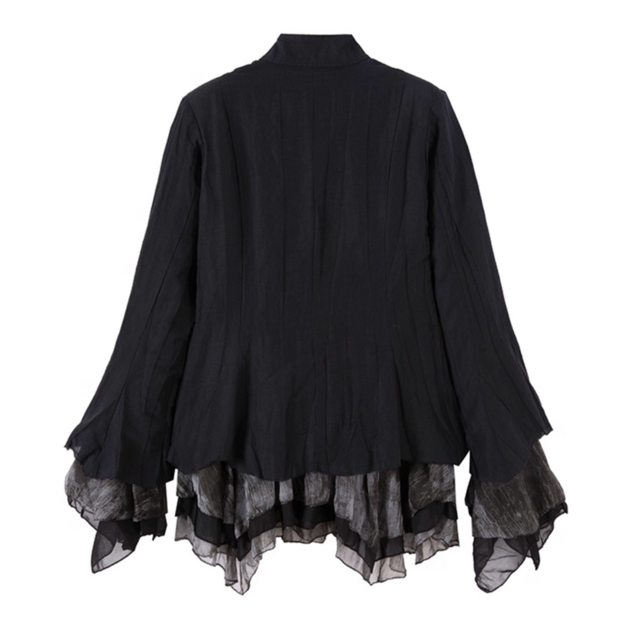 Chinese style knot button layered shirt (ME144)