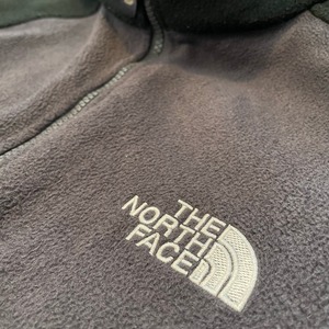 【THE NORTH FACE】刺繍ロゴ バックロゴ フリースジャケット ブルゾン Lサイズ ノースフェイス US古着