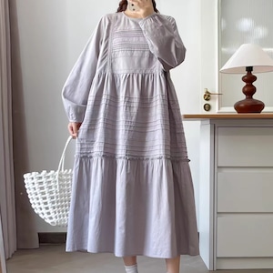 2色/ピンタックコットンワンピース ・8941 2色/ピンタックコットンワンピース ・8941