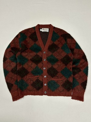 60's~ CEDAR HILL mohair knit cardigan