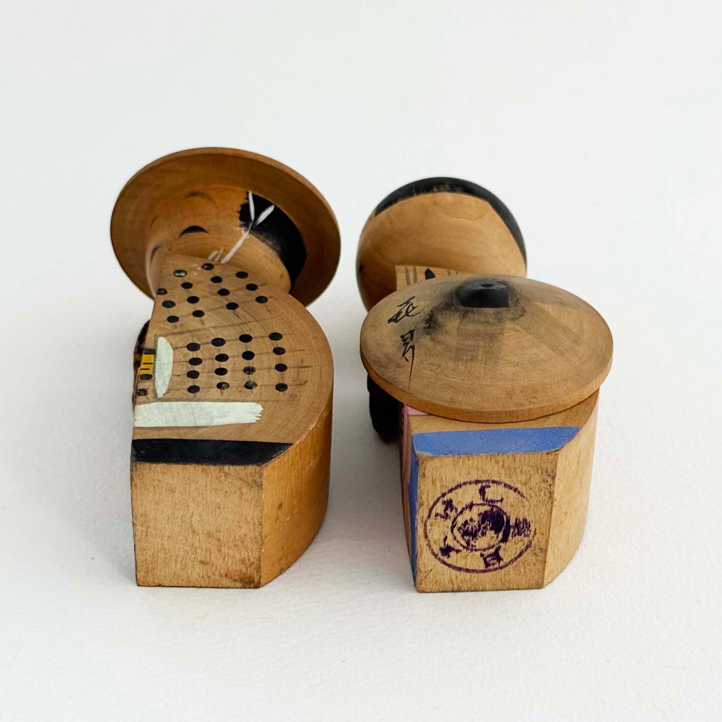 弥次喜多こけし（2体ペア）