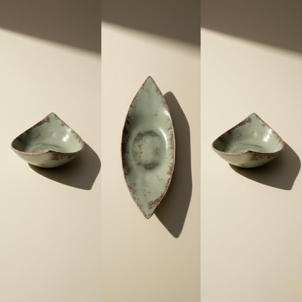 再入荷】 葉皿(幅26 cm)もえぎ | TSUNE;田中恒子の器 オンラインストア