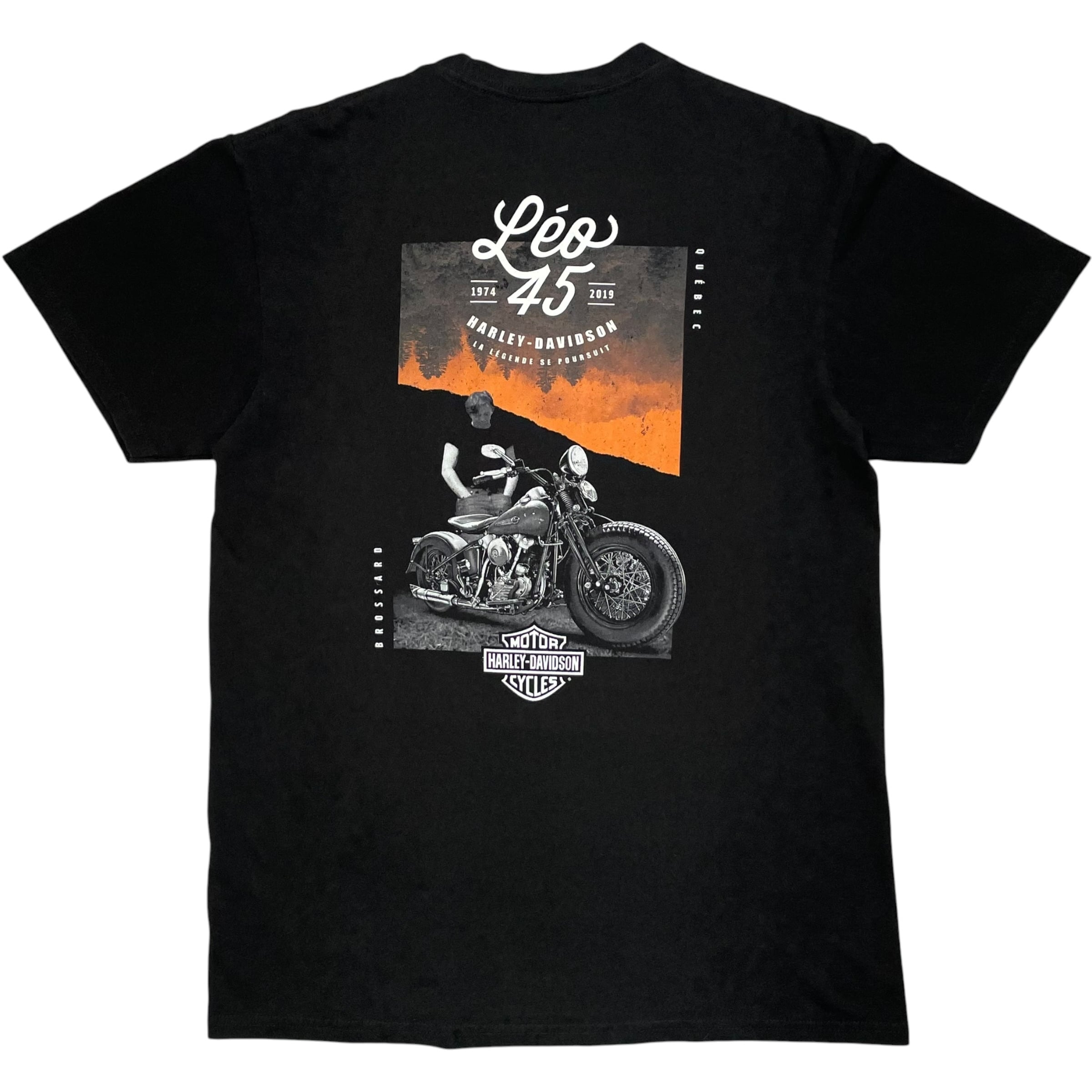 《M》 Harley-Davidson ハーレーダビッドソン Tシャツ 両面プリント ブラック no.10299