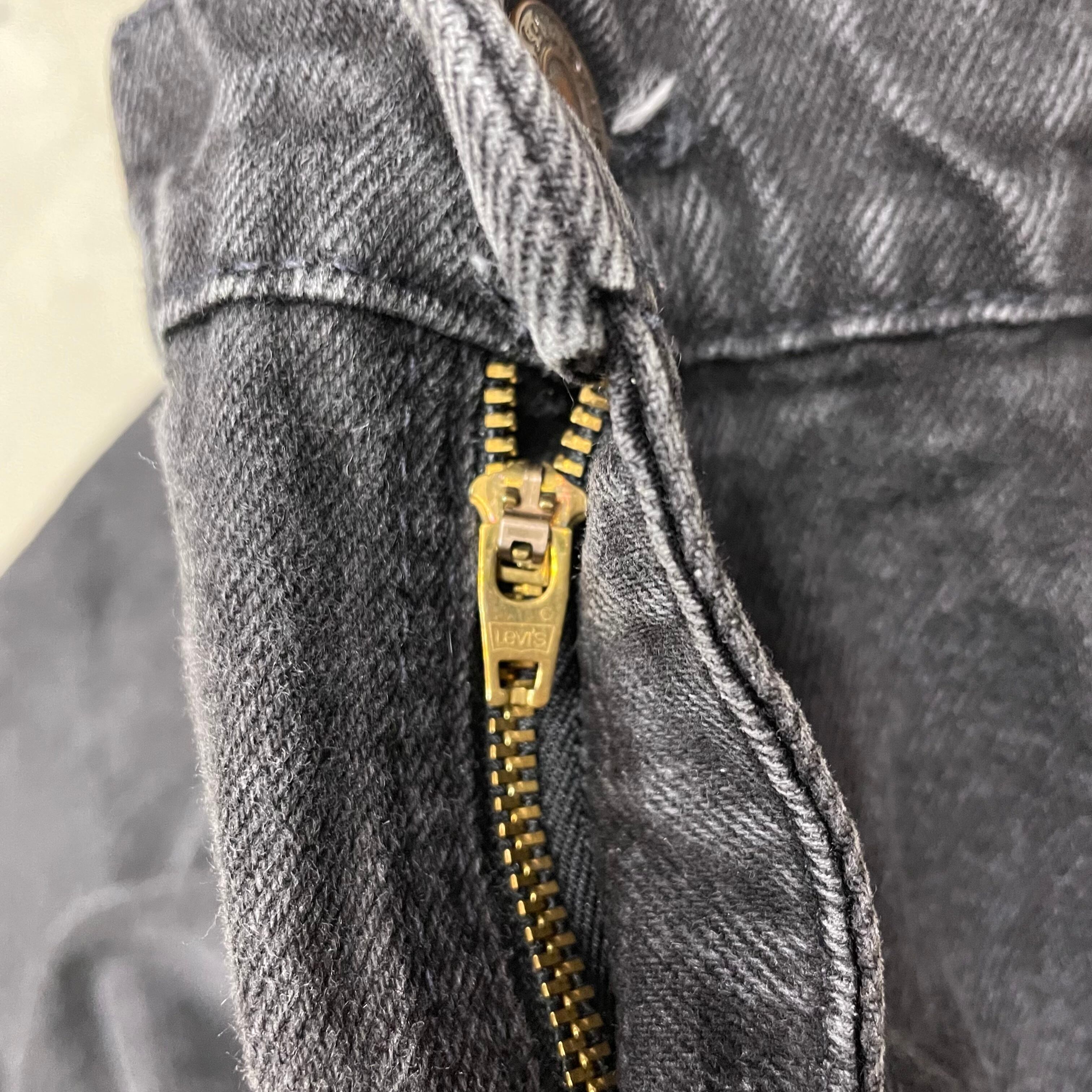 90s Levi's 550 ブラックデニム 後染め USA製 リーバイス