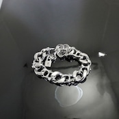 #1 & BUTTERFLY COMBO BRACELET HEART CLASP w/PADLOCK / #1 & バタフライ コンビ ブレスレット・ハートクラスプ