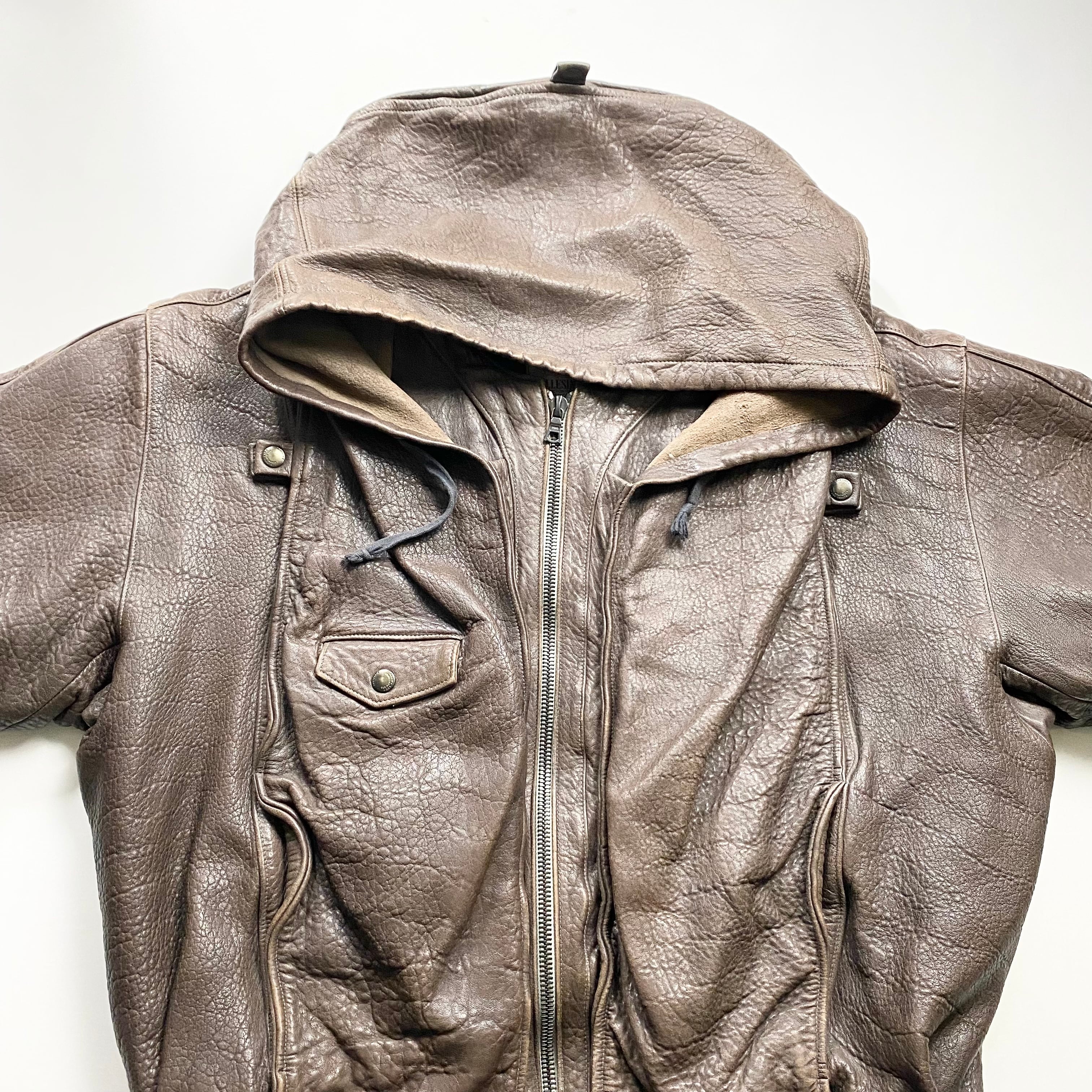 archive 1980's MARITHE FRANCOIS GIRBAUD leather blouson archive 1980's MARITHE FRANCOIS GIRBAUD leather blouson