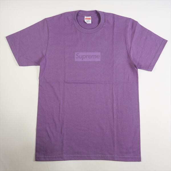 Tonal Box Logo Tee Purple XL