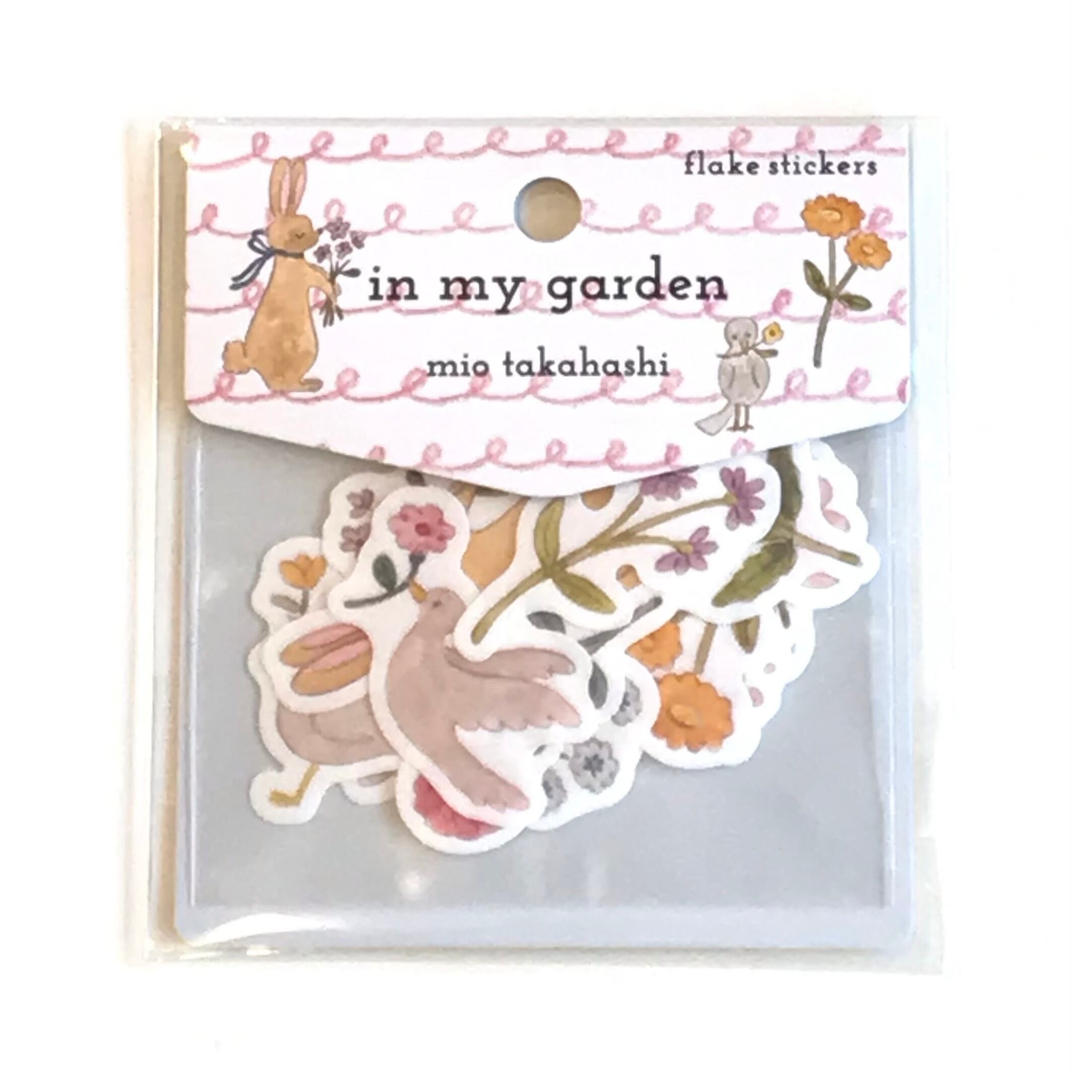 たかはしみお フレークシール「in my garden」 | Macaroni
