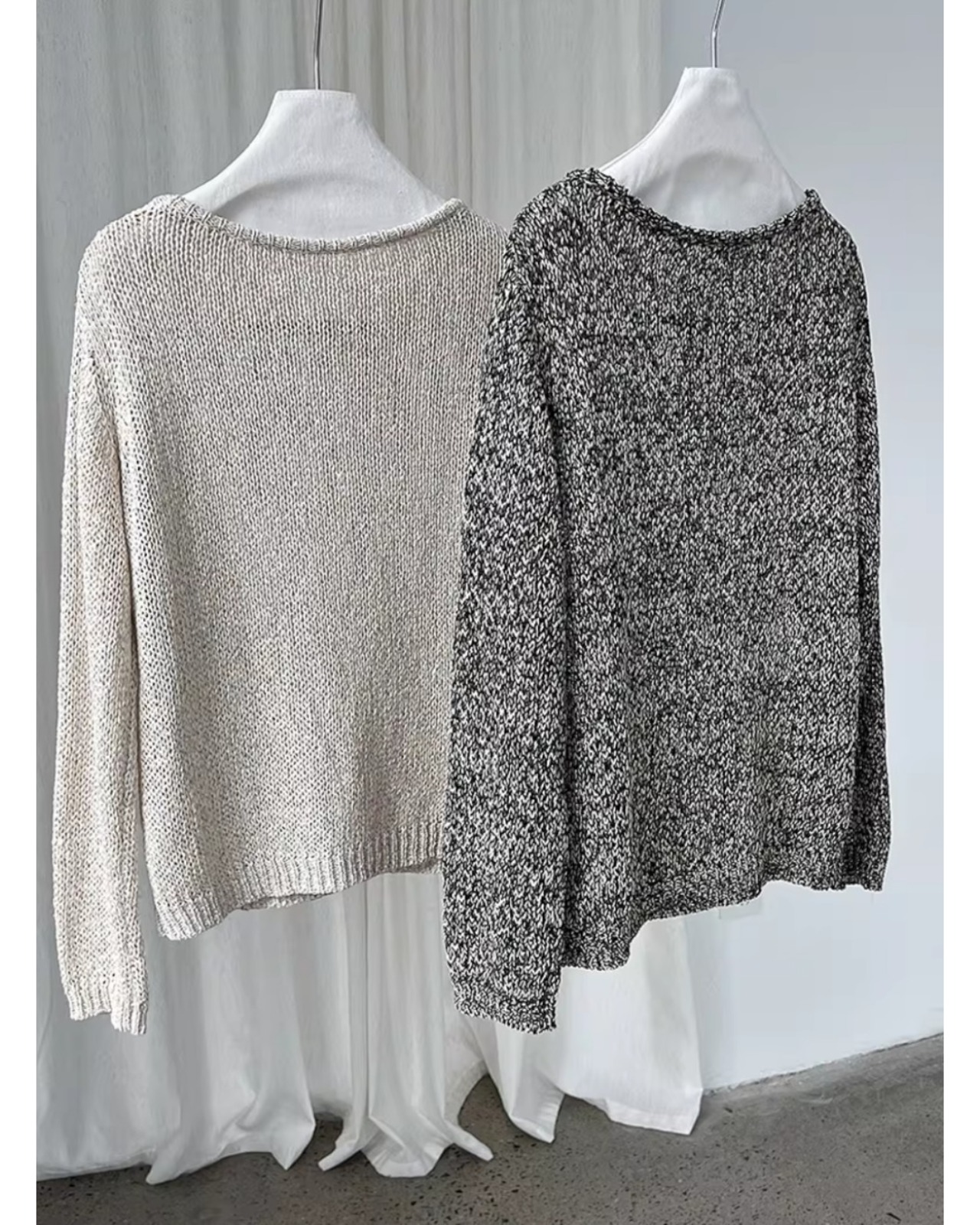 ドロップショルダー ニット 2color A0757 - 8