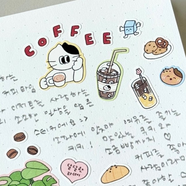 KEYKEYMADE 〔sticker -COFFEE TIME-〕