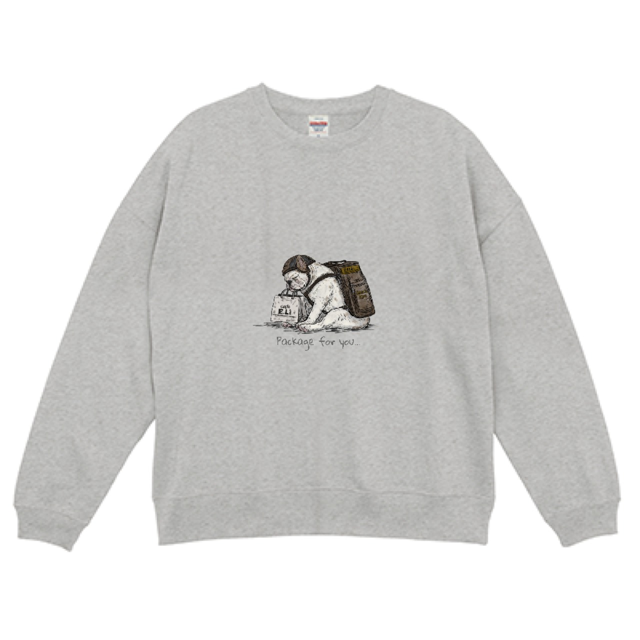 Last Delivery/スウェット/ビッグシルエット/アッシュ/ユニセックス