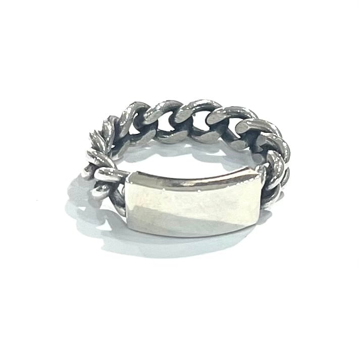 agete】2220 IDチェーンリング 11号 SV925 シルバーリング レディース