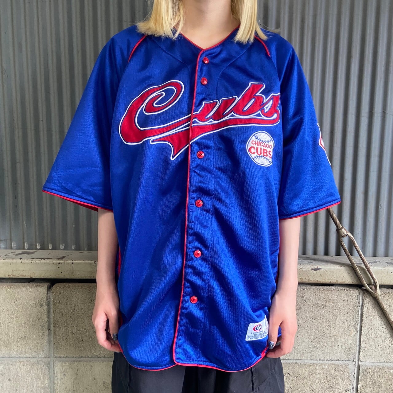 MLB シカゴ・カブス CHICAGO CUBS ベースボールシャツ メンズL相当 