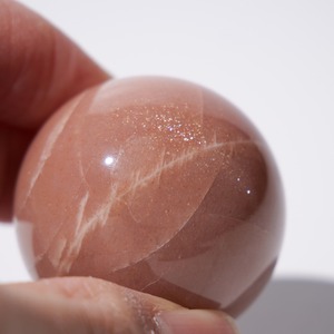 サン ピーチ ムーンストーン  / スフィア【φ3.5cm】