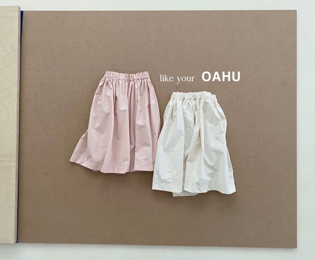【即納】OAHU ギャザースカート 140~170