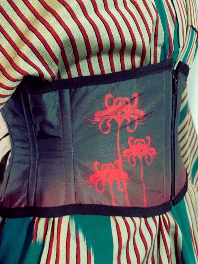 komagire×Spider Lilyコラボ]彼岸花コルセット(赤） | Spider Lily