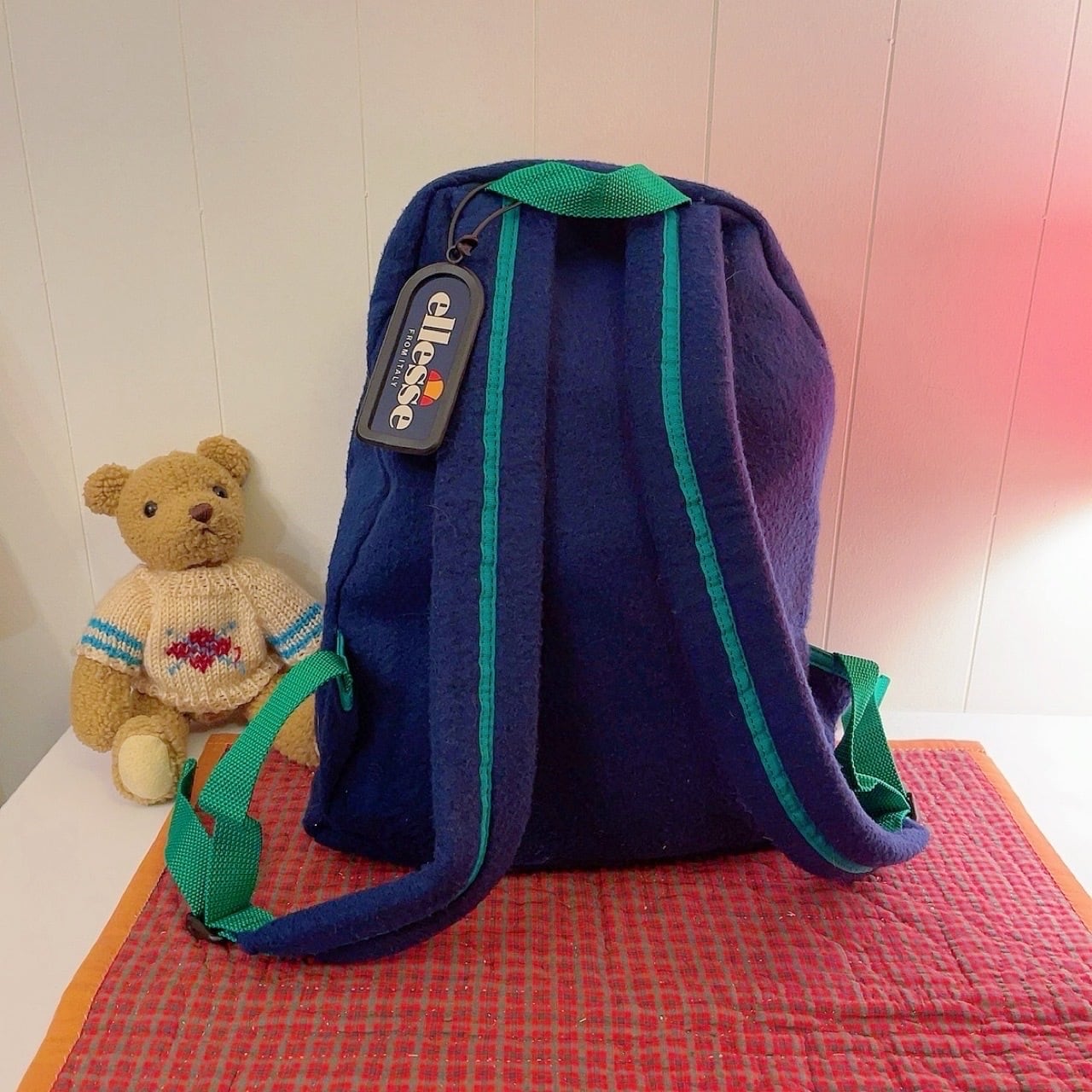 ellesse / navy piping backpack