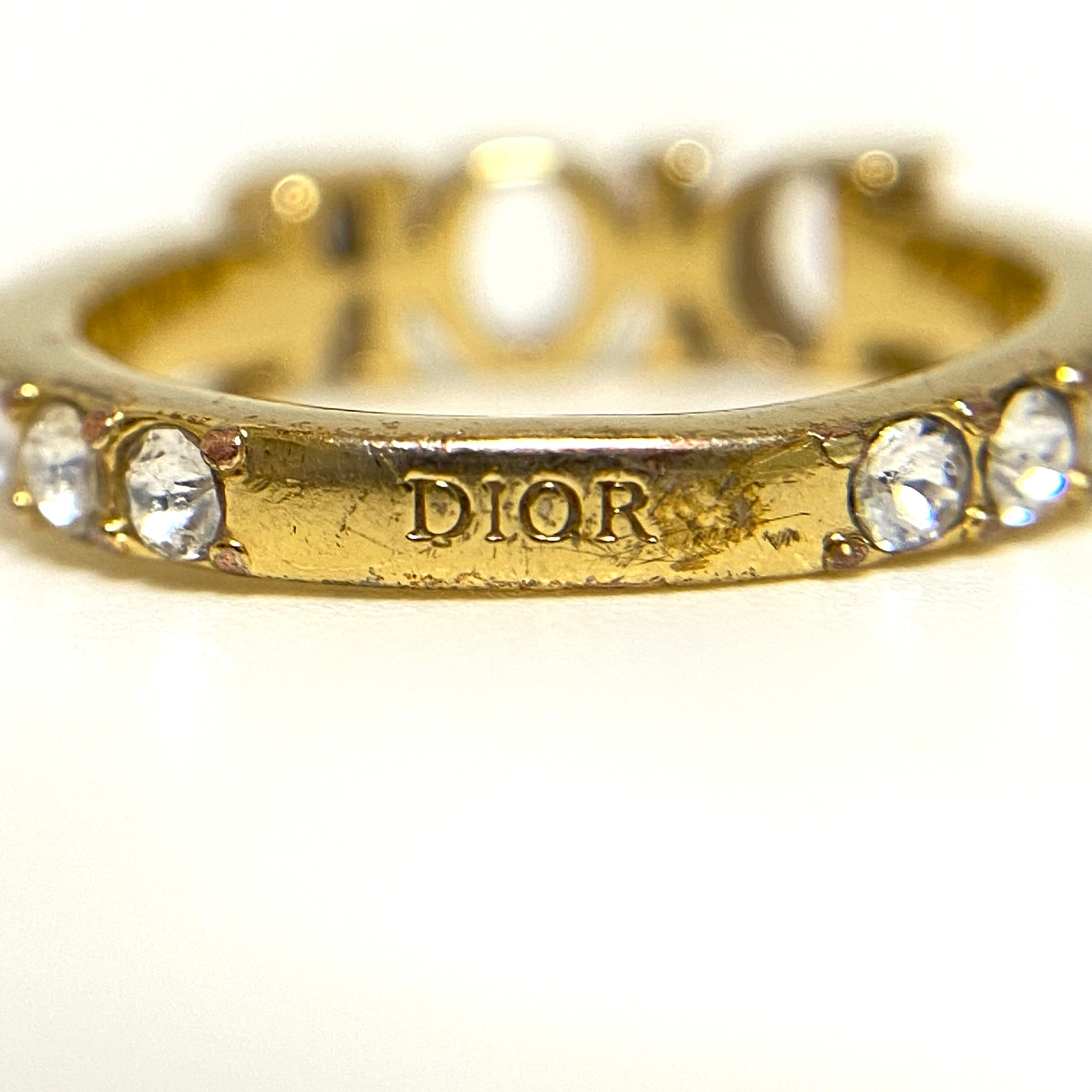 ディオール Dior 750 ダイヤペンダントトップ ロゴ k18