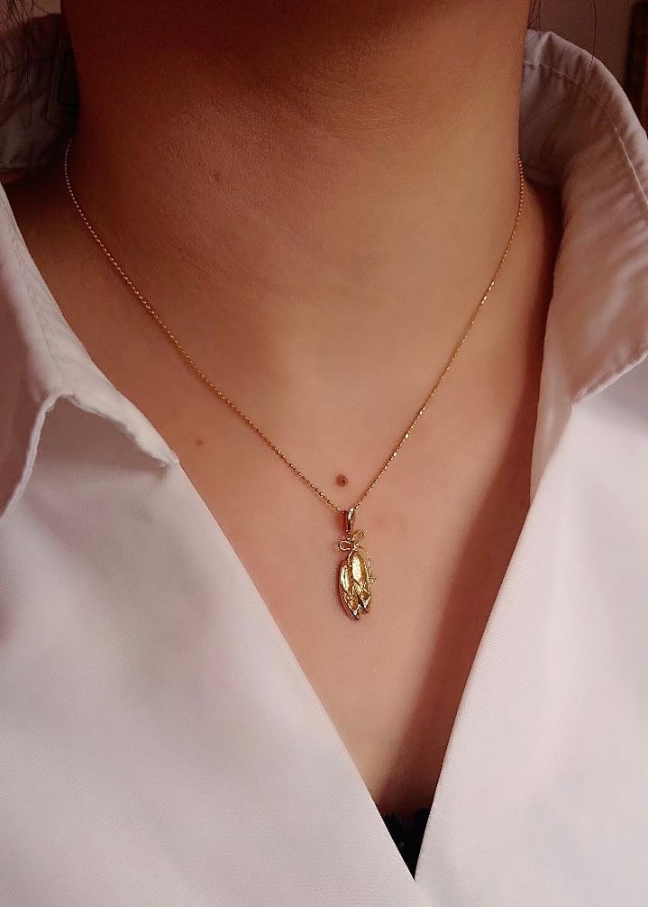 ete K18PG ダイヤモンド ネックレス 「ブライト」 0.06ct 【公式通販】