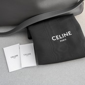 セリーヌ ショルダーバッグ ラージ ロミー グレー レザー AW25