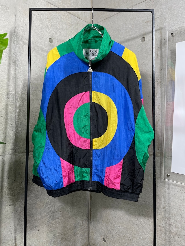 80s switching circle nylon blouson