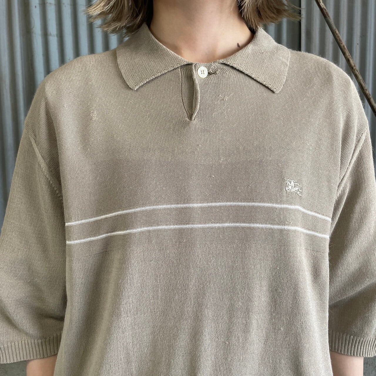 BURBERRY LONDON バーバリー ロンドン ビスコース×アクリル サマー 