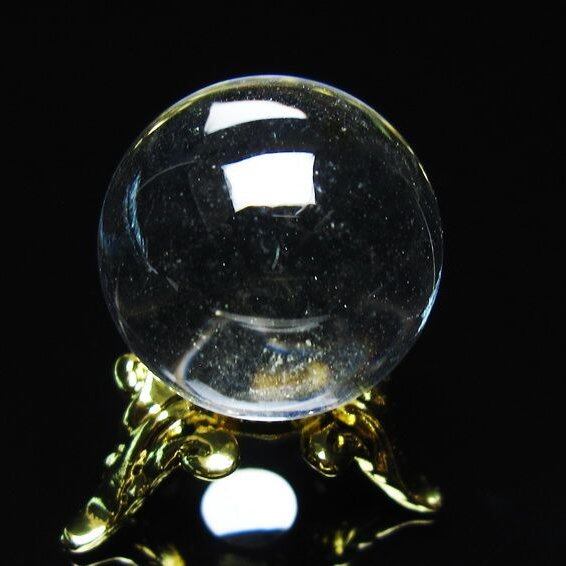 水晶 丸玉 21mm 一点物 141-7642