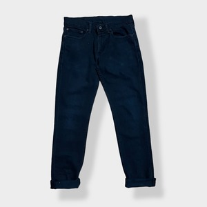 【LEVI'S】メキシコ製 511 ブラックジーンズ デニム ジーパン スリム ストレート スキニー 細身 美脚 足長効果 ジッパーフライ ストレッチ W31 L32 リーバイス US古着