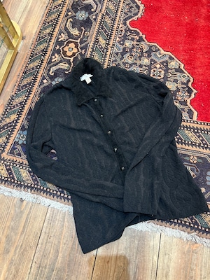 Valentino gravani/ vintage black far knit .