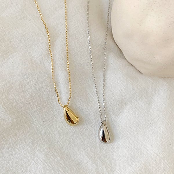 S925しずくトップネックレス