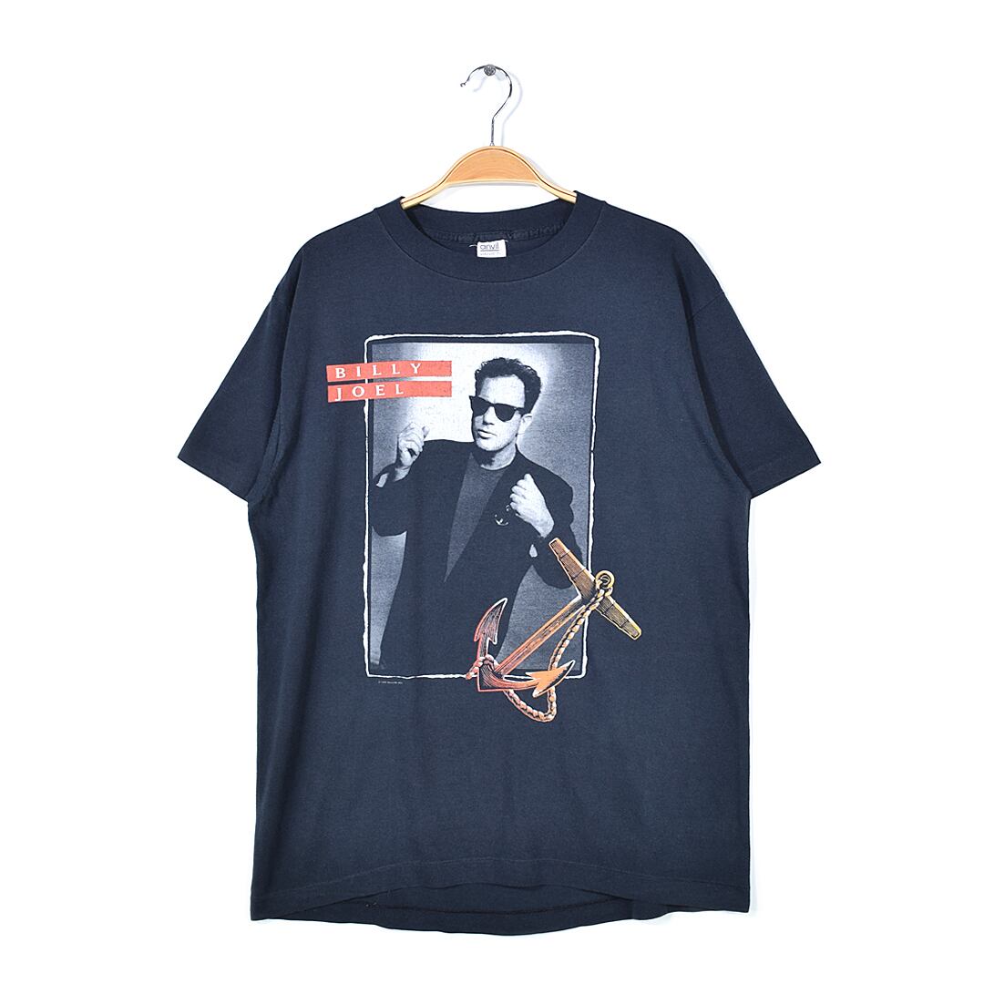 80s ビリージョエル USA製 ヴィンテージTシャツ ストームフロントツアー ロックTシャツ バンT BILLY JOEL メンズL 古着 @AAA1555