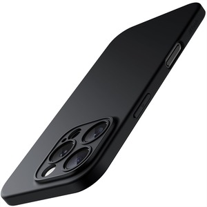 【特価処分】JETech iPhone 16 Pro 6.3インチ用 スリムケース カメラレンズ全面保護 薄型 軽量 マット仕上げ ミニマリスト 保護フォンカバー (ブラックチタニウム)
