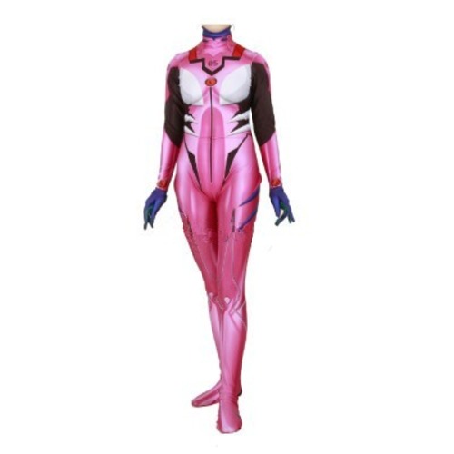 K2298 新世紀エヴァンゲリオン風 レオタード タイツ ピンク  風 　コスプレ衣装　cosplay　コスチューム