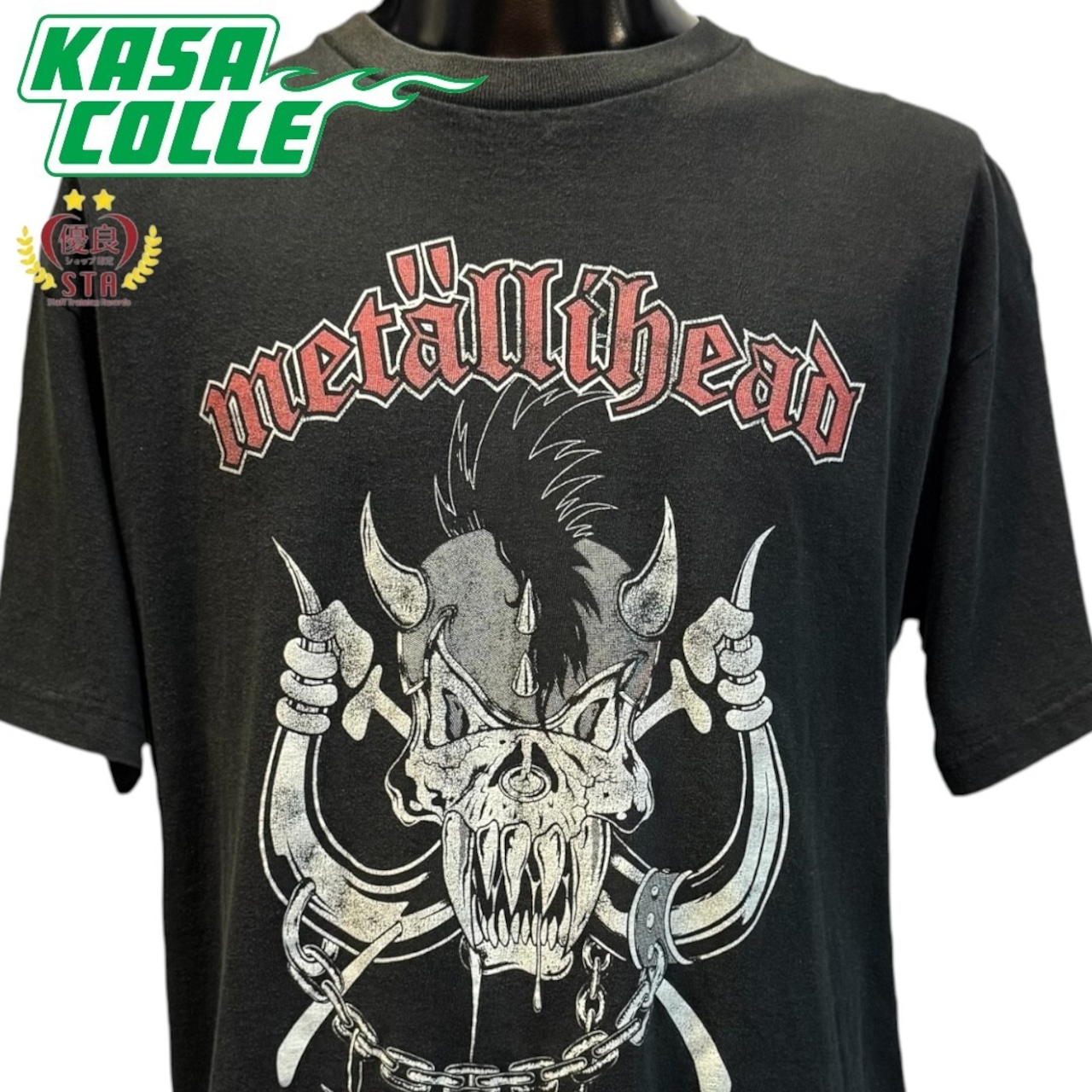 【METALLICA】メタリカ METALLIHEAD LIVING TO WIN USA製 Tシャツ L