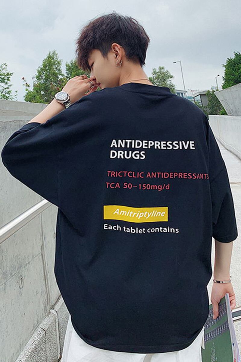 全2色 Tシャツ カットソー プリント カジュアル おしゃれ