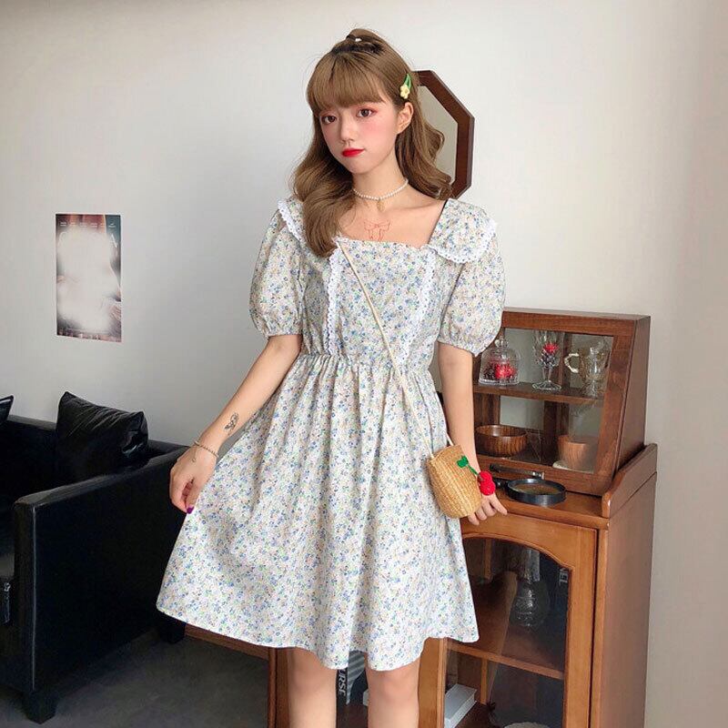 スカート スプリングスタンダードフローラルウェストドレス レディース レトロ 大人ガーリー スウィート キュート カジュアル 春物 花柄 フラワーデザイン 萌量不足48255262869