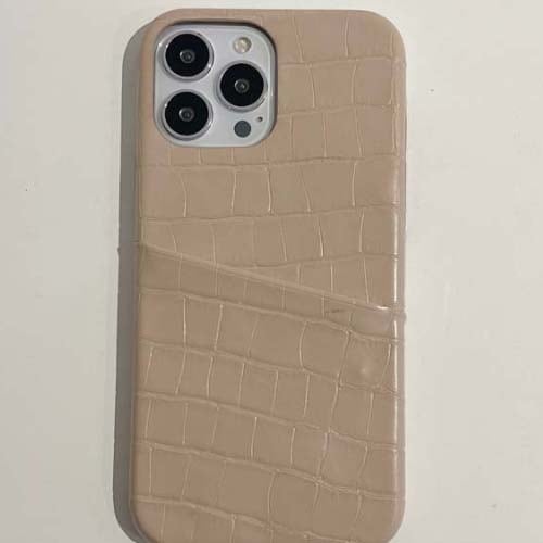iPhone15 /15Pro /15ProMaxクロコ調カード入ポケット付き iPhone15 /15Pro /15ProMaxクロコ調カード入ポケット付き